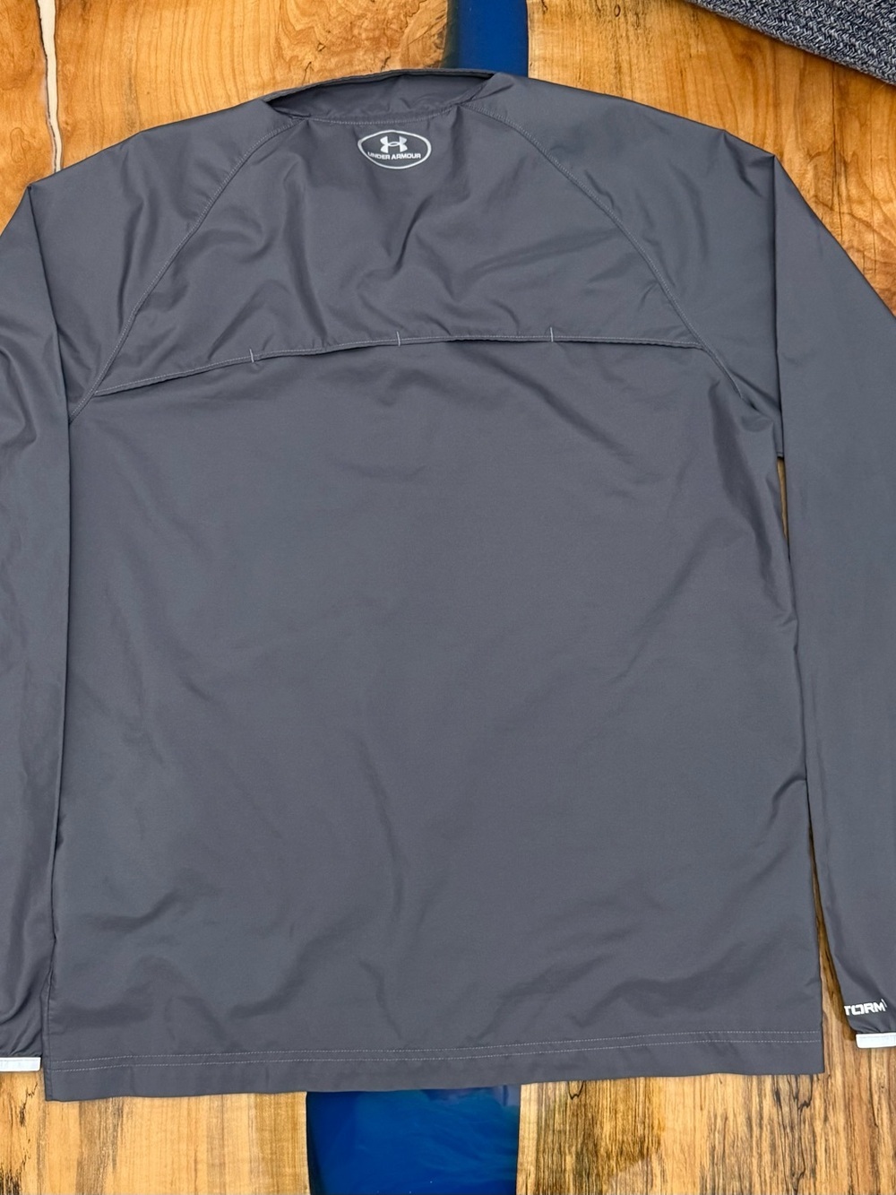 Under Armour Storm 1 Run Full Zip Jacket Gray Reflective Men’s Large Windbreaker - Picture 9 of 11